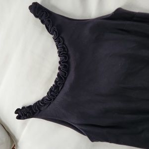 J. CREW Black cotton shift dress